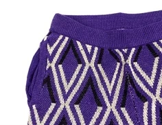 Kids ONLY black/acai/frosted almond pattern glitter strik bukser